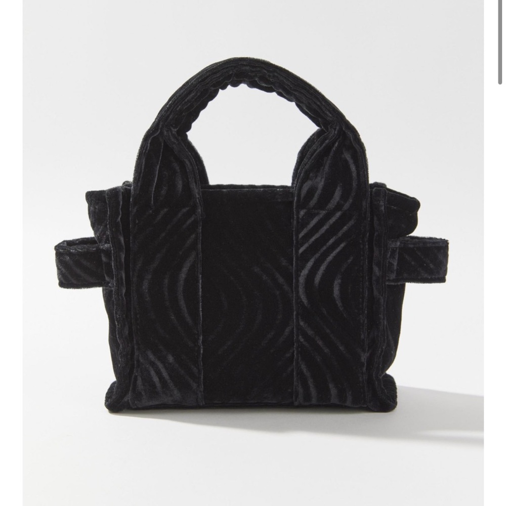 Wavy Velvet Mini Tote Bag